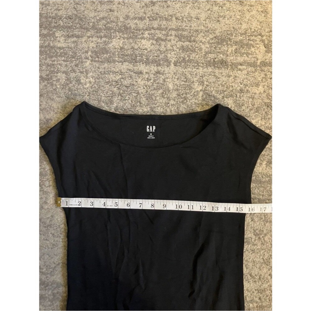 GAP Women's Black Cap Sleeve Sweater Top - Picture 4 of 6